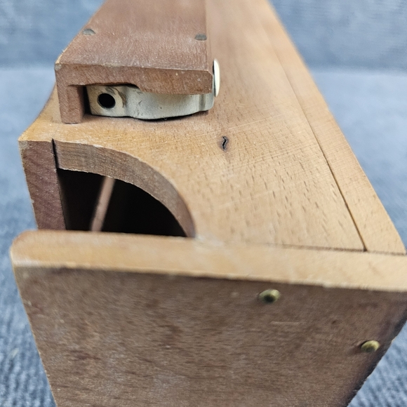 VTG 50s Hanging Wood CIGARETTE Dispenser Retail Store Wall Fixture Coin Slot WOW - Picture 4 of 16